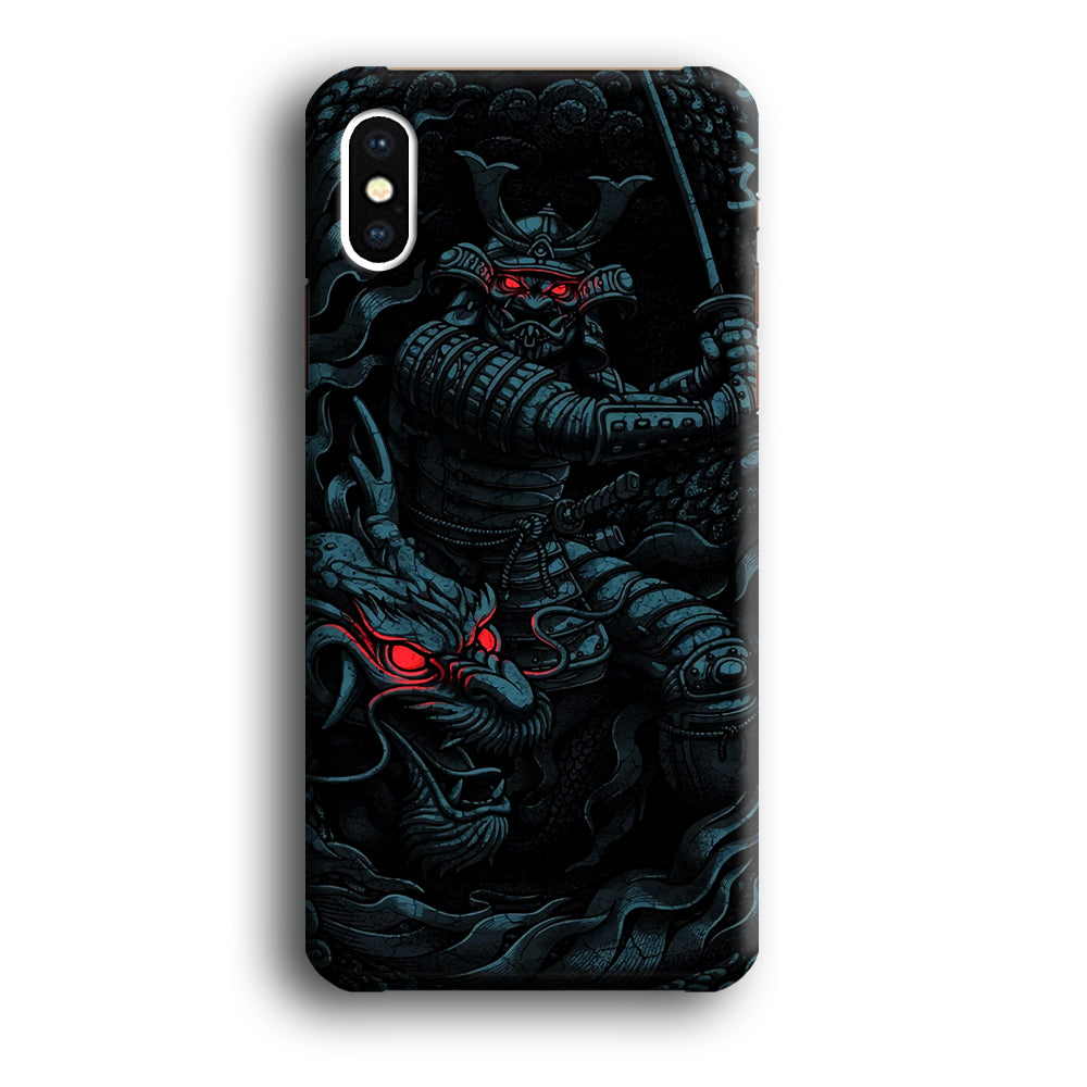 Samurai and Dragon iPhone Xs Case-Phone Case-3D Case-Altracase