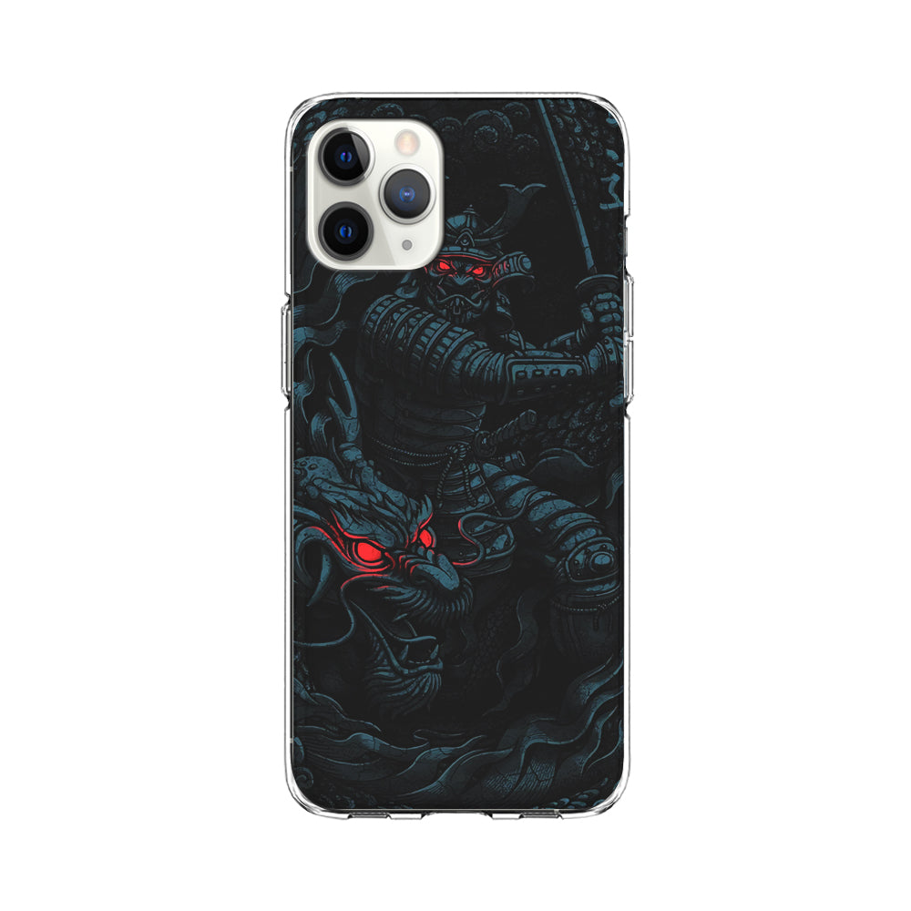 Samurai and Dragon iPhone 11 Pro Max Case-Phone Case-Clear Soft Case-Altracase