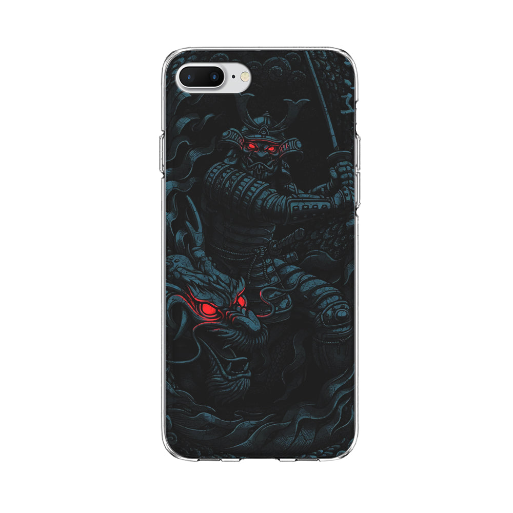 Samurai and Dragon iPhone 8 Plus Case-Phone Case-Clear Soft Case-Altracase