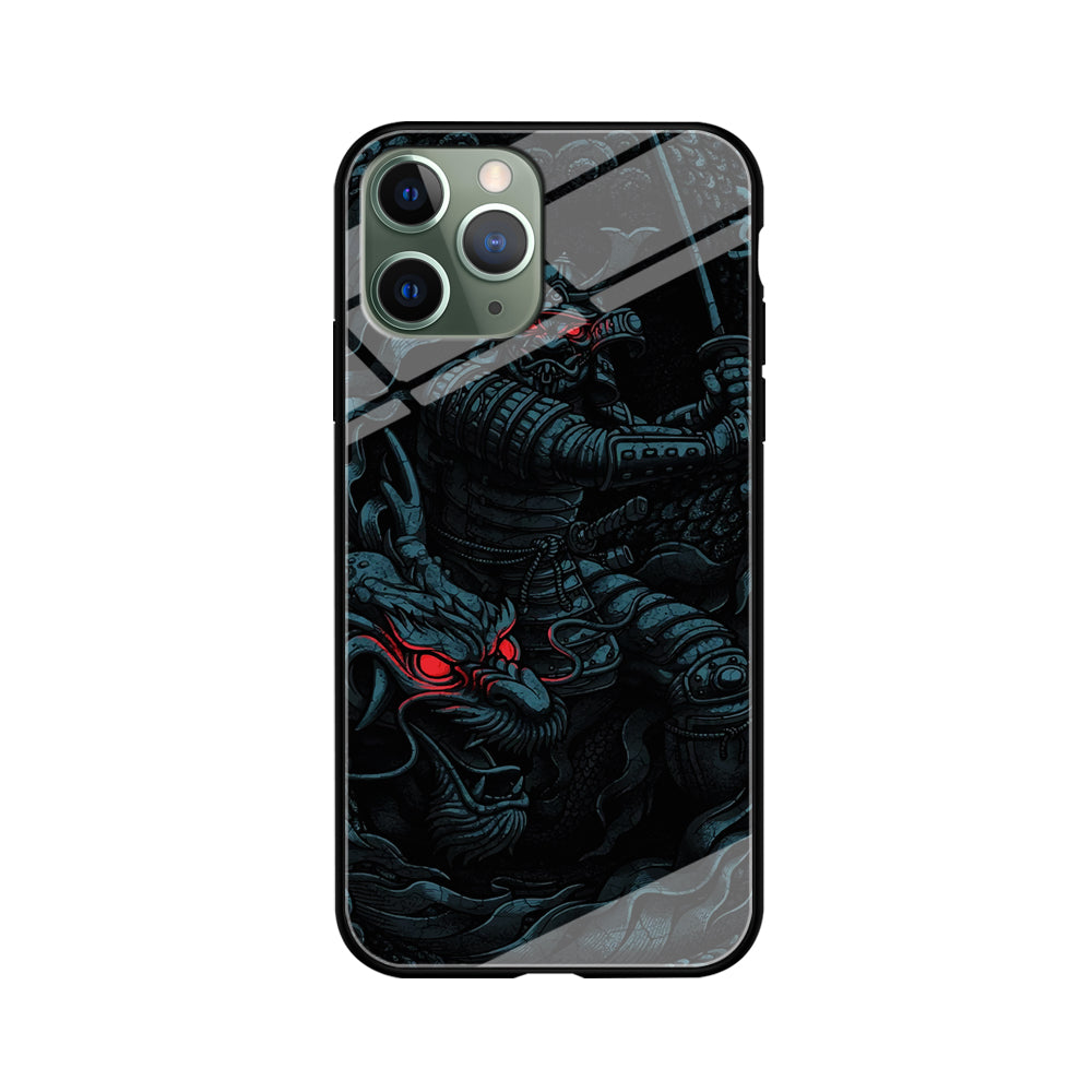 Samurai and Dragon iPhone 11 Pro Case-Phone Case-Tempered Glass Case-Altracase