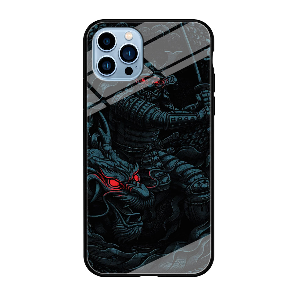 Samurai and Dragon iPhone 12 Pro Max Case-Phone Case-Tempered Glass Case-Altracase