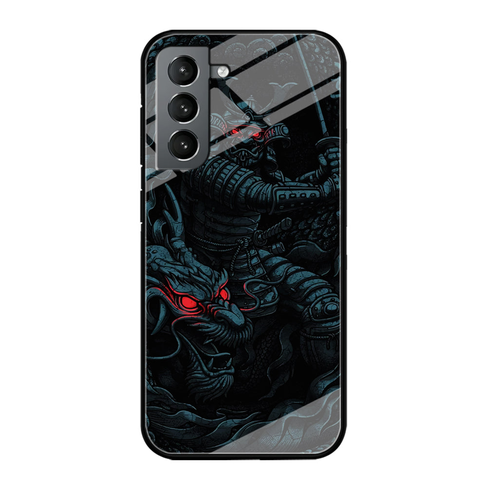 Samurai and Dragon Samsung Galaxy S24 Case-Phone Case-Tempered Glass Case-Altracase