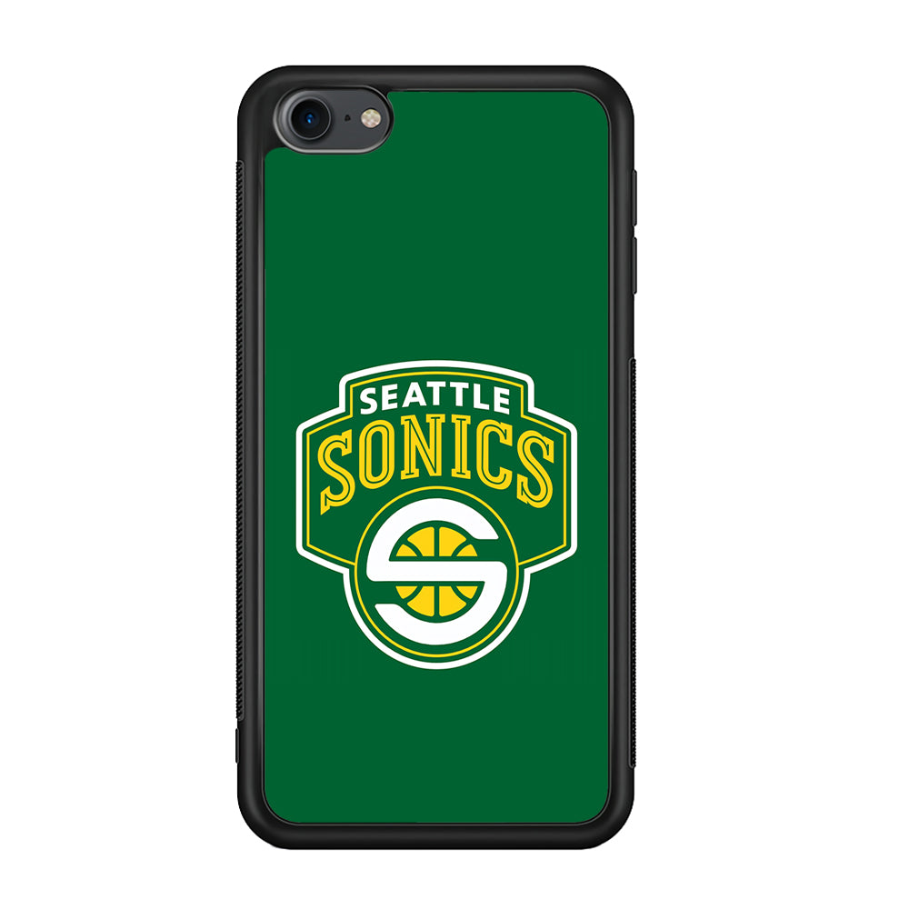Seattle SuperSonics Logo iPod Touch 6 Case-Phone Case-Rubber White (2D Case)-Altracase