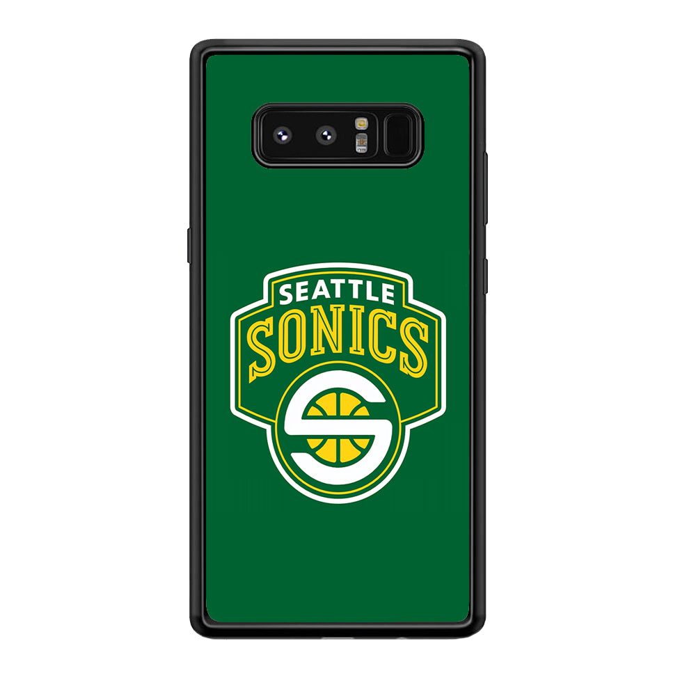 Seattle SuperSonics Logo Samsung Galaxy Note 8 Case-Phone Case-Tempered Glass Case-Altracase