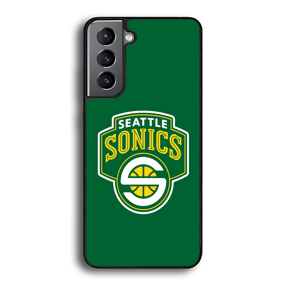 Seattle SuperSonics Logo Samsung Galaxy S24 Case-Phone Case-Rubber Black (2D Case)-Altracase