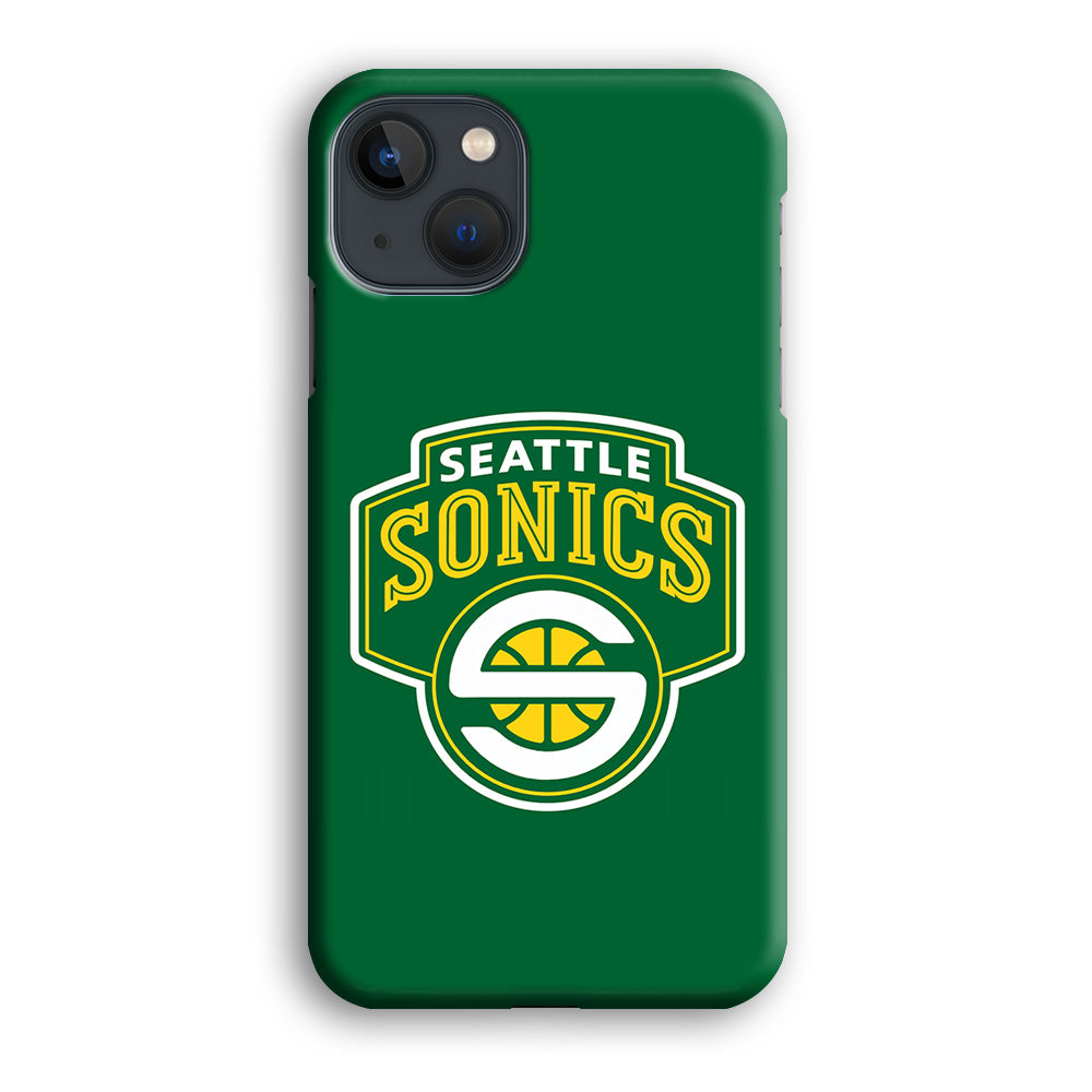 Seattle SuperSonics Logo iPhone 13 Mini Case-Phone Case-3D Case-Altracase