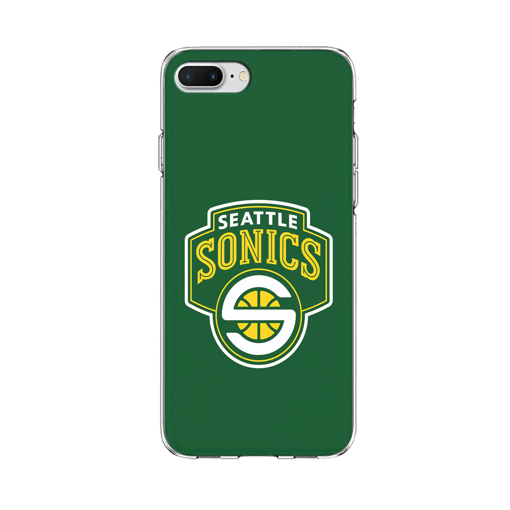 Seattle SuperSonics Logo iPhone 8 Plus Case-Phone Case-Clear Soft Case-Altracase