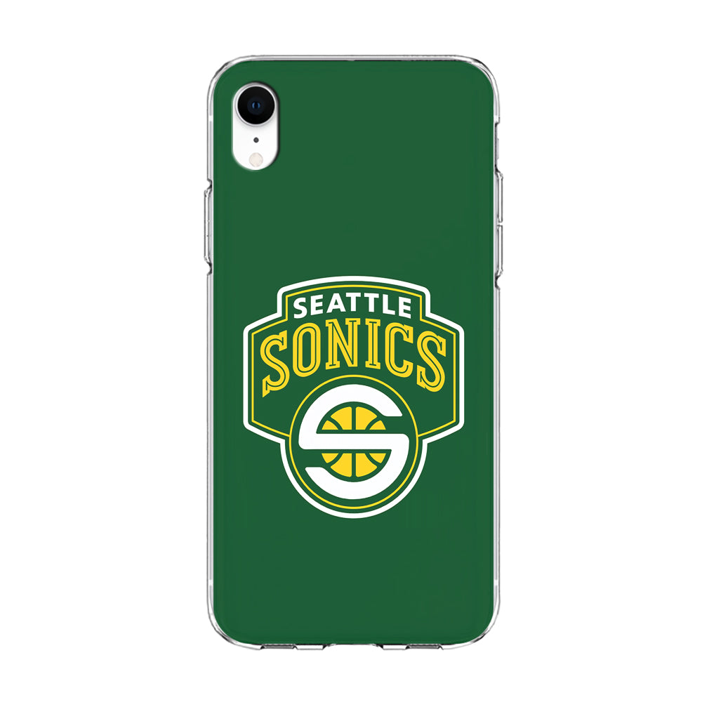 Seattle SuperSonics Logo iPhone XR Case-Phone Case-Clear Soft Case-Altracase