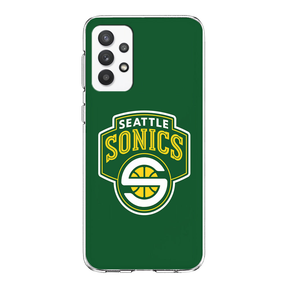 Seattle SuperSonics Logo Samsung Galaxy A32 Case-Phone Case-Clear Soft Case-Altracase