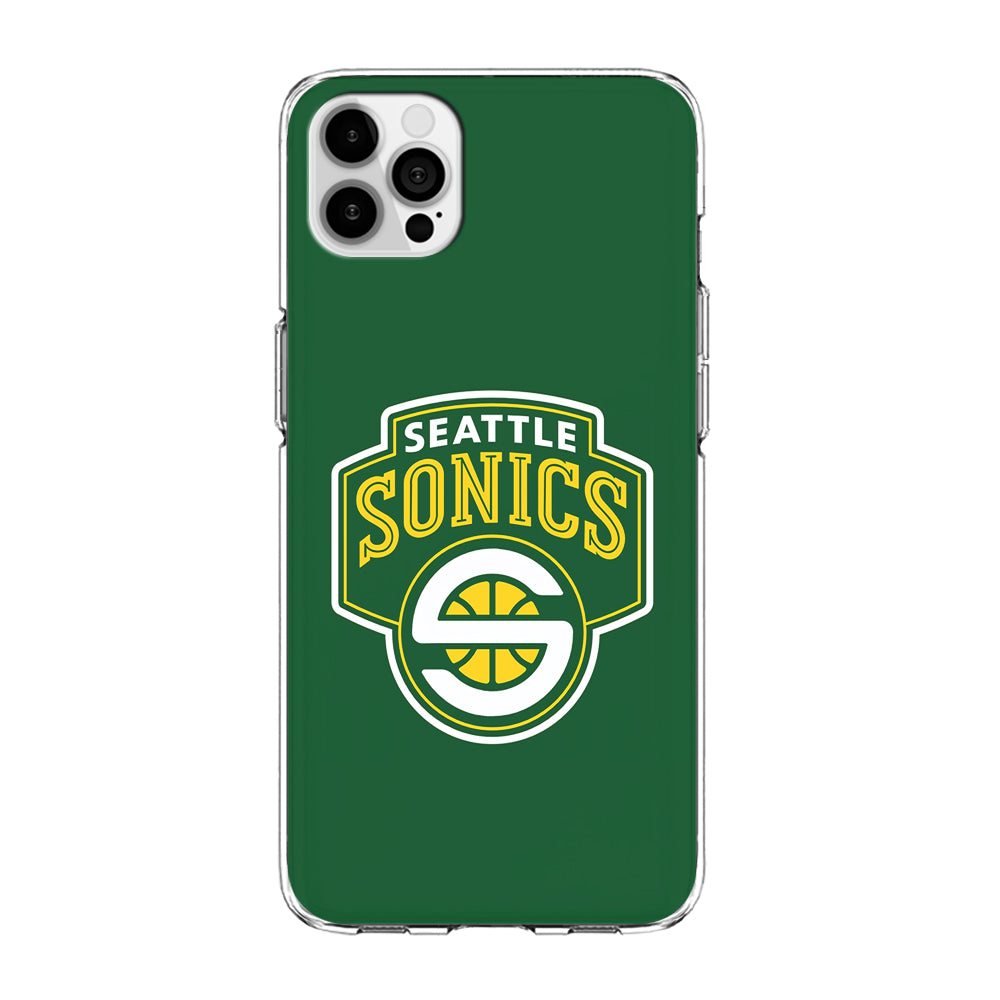 Seattle SuperSonics Logo iPhone 15 Pro Max Case-Phone Case-Clear Soft Case-Altracase