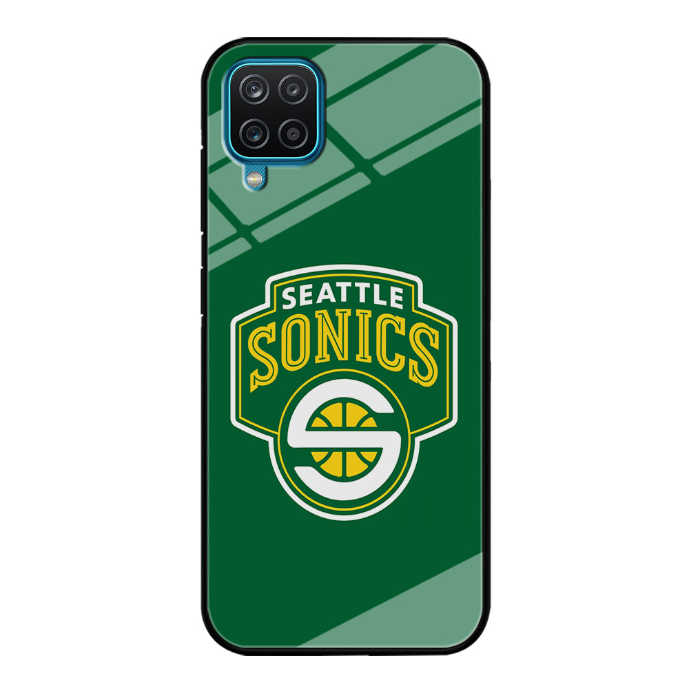 Seattle SuperSonics Logo Samsung Galaxy A12 Case-Phone Case-Tempered Glass Case-Altracase