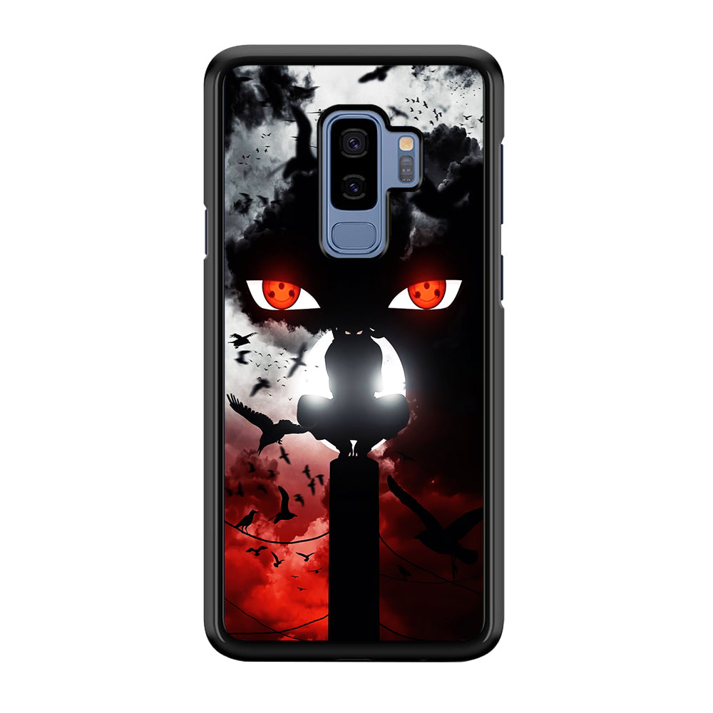 Sharingan Itachi Uchiha Samsung Galaxy S9 Plus Case-Phone Case-Rubber Black (2D Case)-Altracase