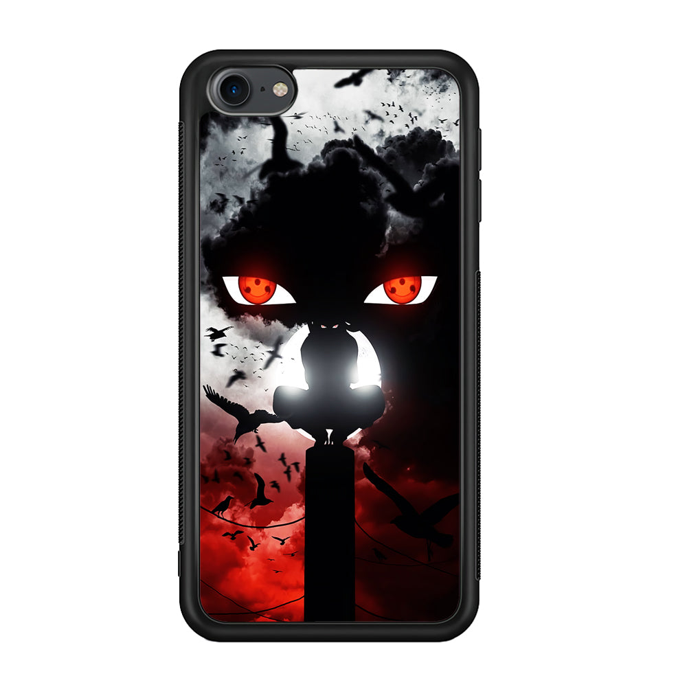 Sharingan Itachi Uchiha iPod Touch 6 Case-Phone Case-Rubber White (2D Case)-Altracase