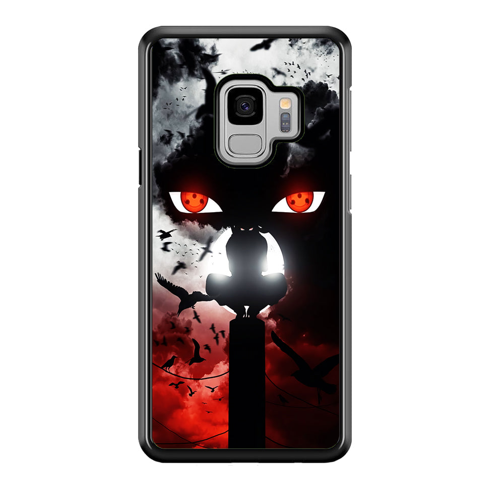 Sharingan Itachi Uchiha Samsung Galaxy S9 Case-Phone Case-Rubber Black (2D Case)-Altracase
