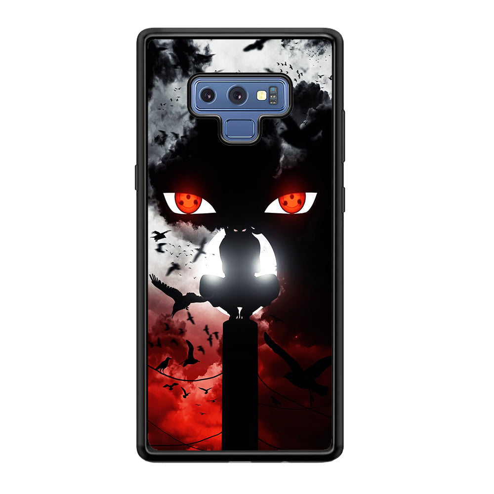 Sharingan Itachi Uchiha Samsung Galaxy Note 9 Case-Phone Case-Rubber Black (2D Case)-Altracase