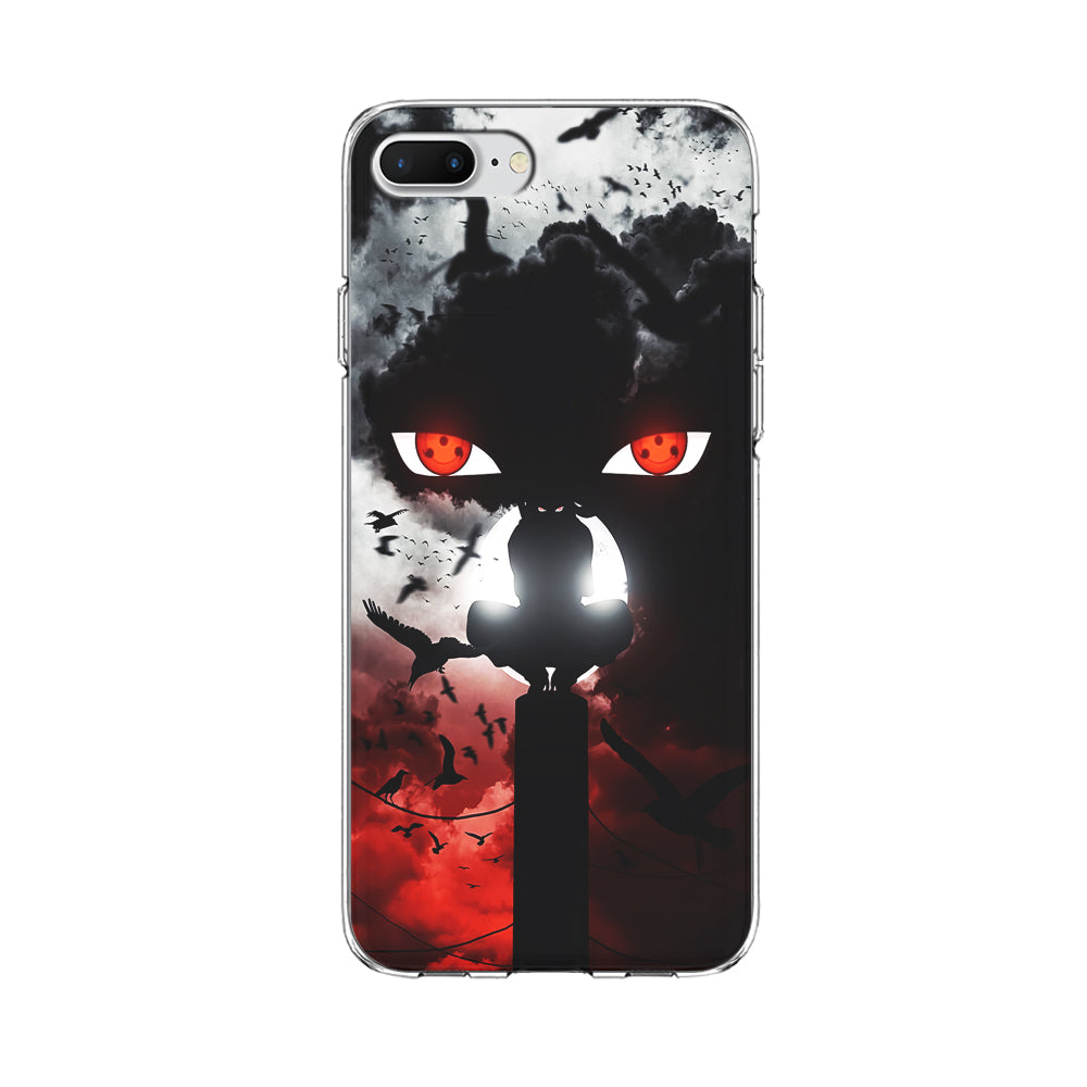 Sharingan Itachi Uchiha iPhone 8 Plus Case-Phone Case-Clear Soft Case-Altracase