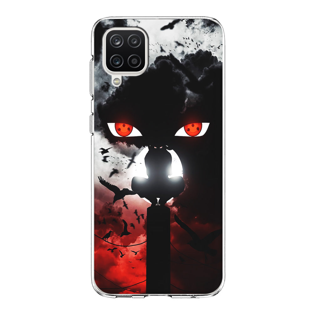 Sharingan Itachi Uchiha Samsung Galaxy A12 Case-Phone Case-Clear Soft Case-Altracase