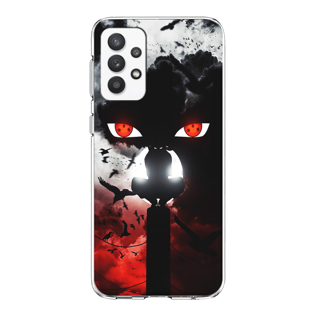 Sharingan Itachi Uchiha Samsung Galaxy A32 Case-Phone Case-Clear Soft Case-Altracase
