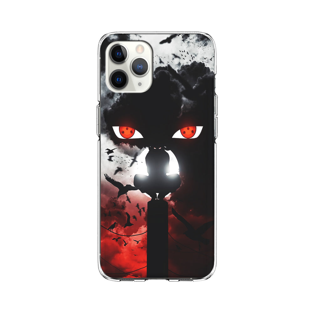 Sharingan Itachi Uchiha iPhone 11 Pro Max Case-Phone Case-Clear Soft Case-Altracase