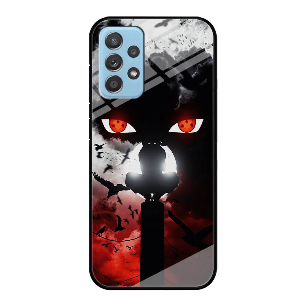 Sharingan Itachi Uchiha Samsung Galaxy A72 Case-Phone Case-Tempered Glass Case-Altracase