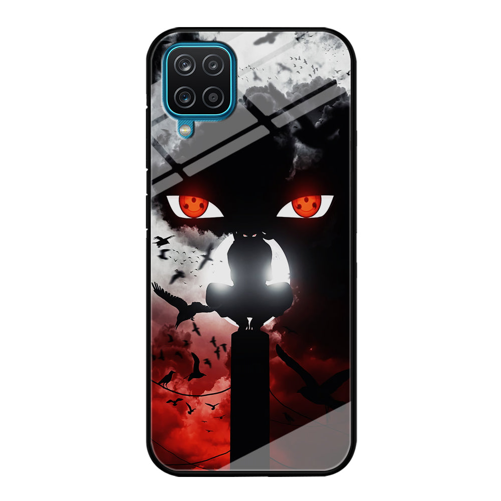 Sharingan Itachi Uchiha Samsung Galaxy A12 Case-Phone Case-Tempered Glass Case-Altracase