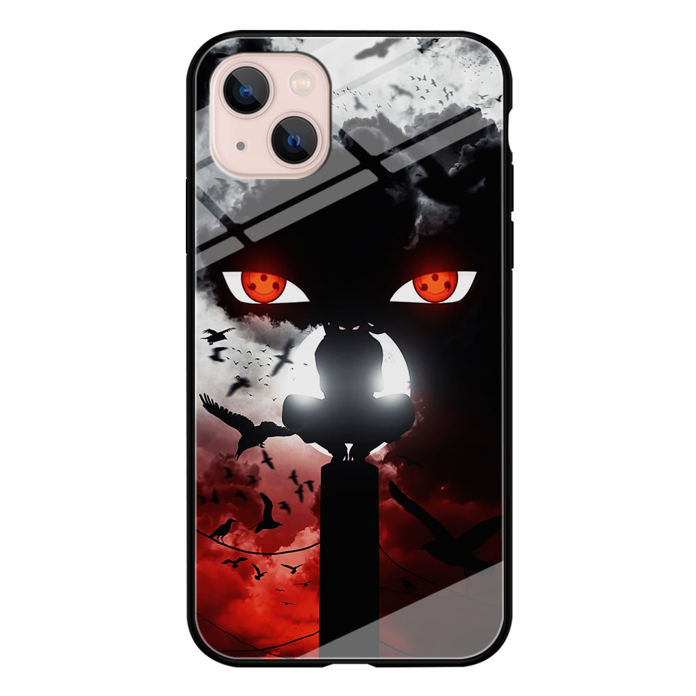 Sharingan Itachi Uchiha iPhone 13 Mini Case-Phone Case-Tempered Glass Case-Altracase