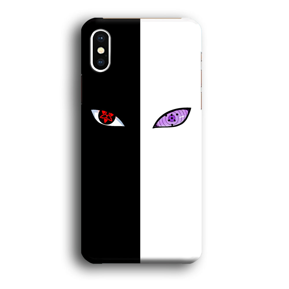Sharingan Rinnegan Black White iPhone Xs Case-Phone Case-3D Case-Altracase