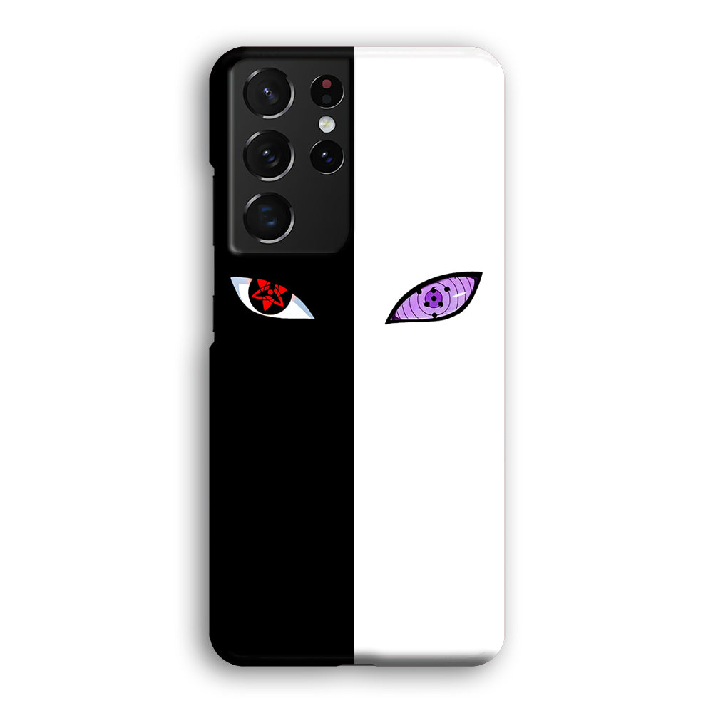 Sharingan Rinnegan Black White Samsung Galaxy S21 Ultra Case-Phone Case-3D Case-Altracase