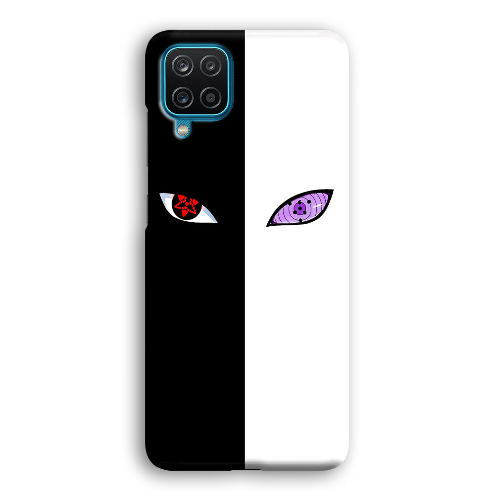 Sharingan Rinnegan Black White Samsung Galaxy A12 Case-Phone Case-3D Case-Altracase