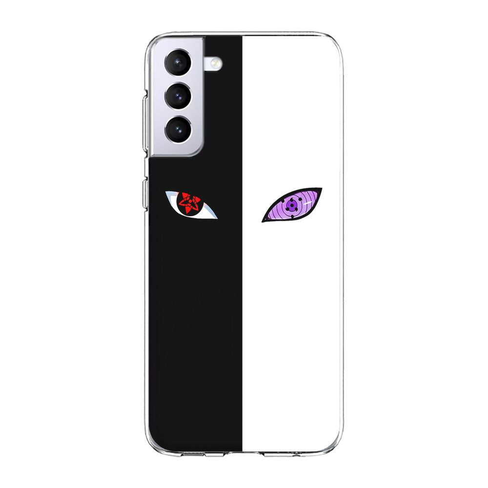 Sharingan Rinnegan Black White Samsung Galaxy S23 Case-Phone Case-Clear Soft Case-Altracase