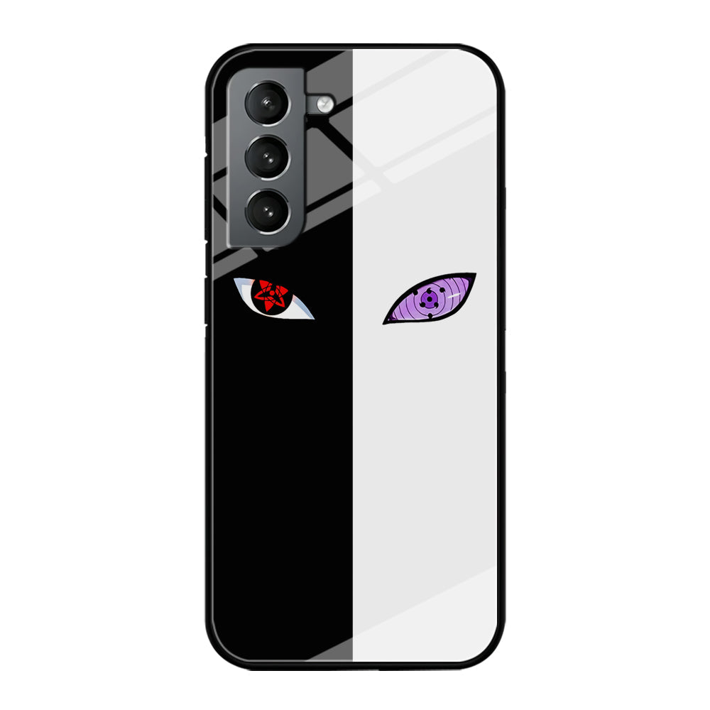 Sharingan Rinnegan Black White Samsung Galaxy S23 Plus Case-Phone Case-Tempered Glass Case-Altracase