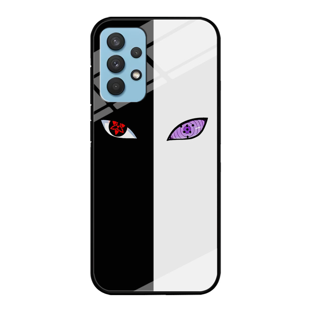 Sharingan Rinnegan Black White Samsung Galaxy A32 Case-Phone Case-Tempered Glass Case-Altracase