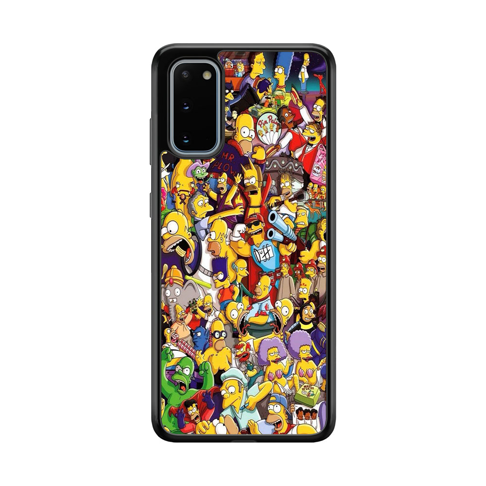 Simpson All Character Samsung Galaxy S20 Case-Phone Case-Tempered Glass Case-Altracase