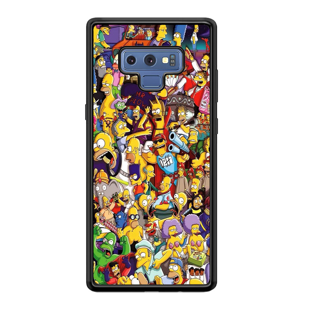 Simpson All Character Samsung Galaxy Note 9 Case-Phone Case-Tempered Glass Case-Altracase