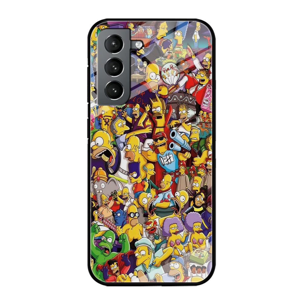 Simpson All Character Samsung Galaxy S23 Plus Case-Phone Case-Tempered Glass Case-Altracase