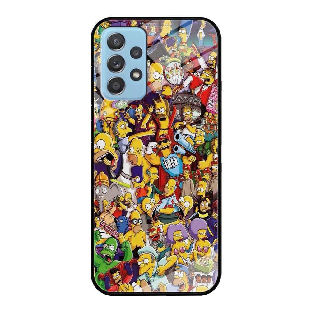 Simpson All Character Samsung Galaxy A52 Case-Phone Case-Tempered Glass Case-Altracase