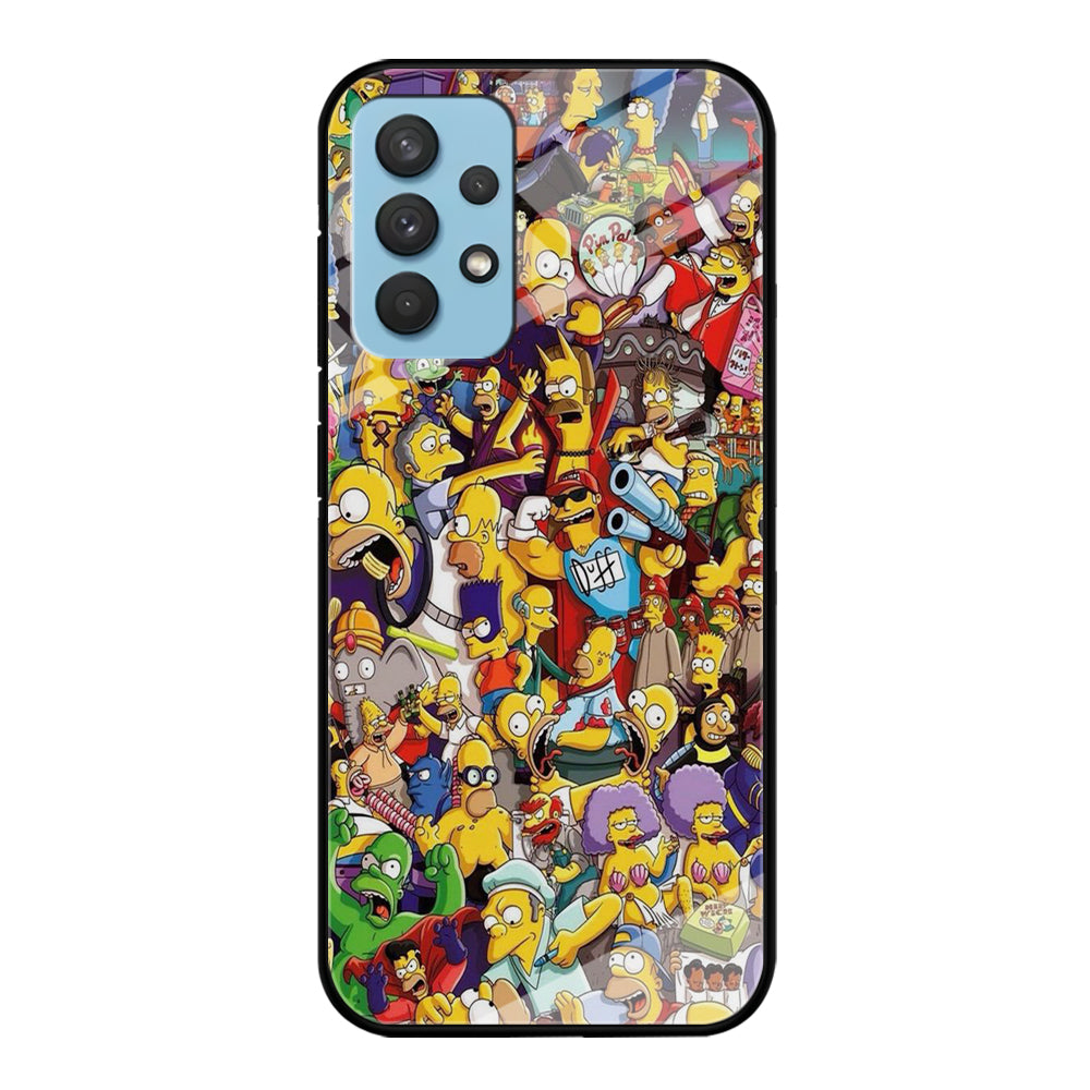 Simpson All Character Samsung Galaxy A32 Case-Phone Case-Tempered Glass Case-Altracase