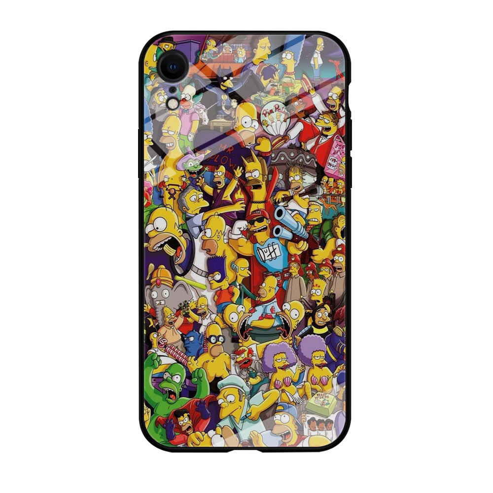 Simpson All Character iPhone XR Case-Phone Case-Tempered Glass Case-Altracase