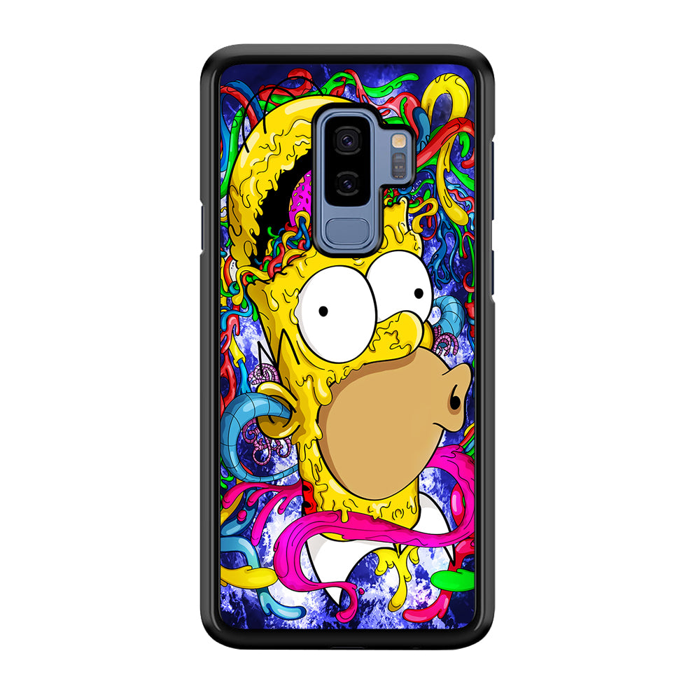Simpson Homer Abstract Samsung Galaxy S9 Plus Case-Phone Case-Rubber Black (2D Case)-Altracase