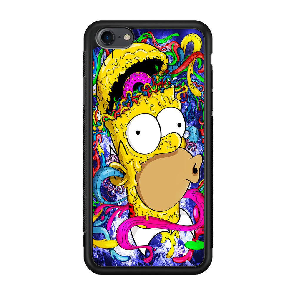 Simpson Homer Abstract iPhone 8 Case-Phone Case-Rubber Black (2D Case)-Altracase
