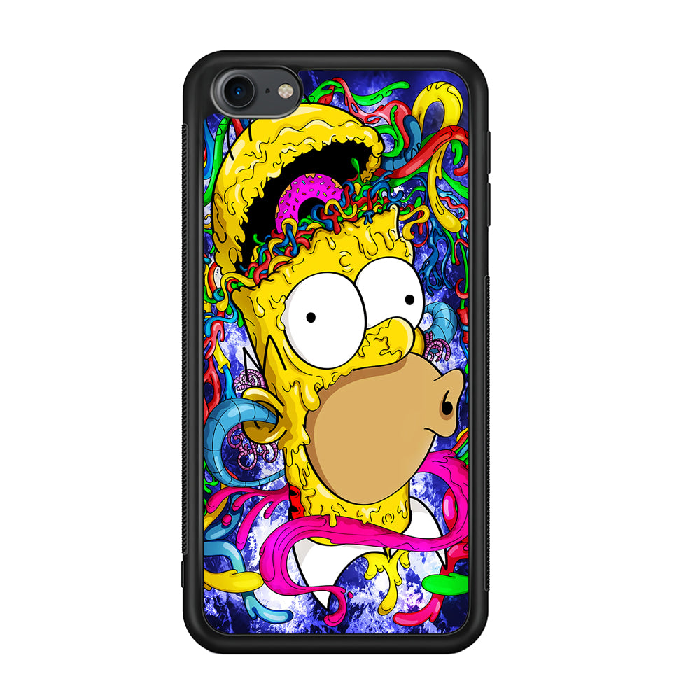 Simpson Homer Abstract iPod Touch 6 Case-Phone Case-Rubber White (2D Case)-Altracase