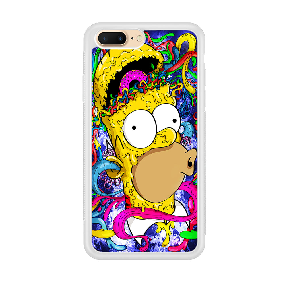 Simpson Homer Abstract iPhone 8 Plus Case-Phone Case-Rubber White (2D Case)-Altracase