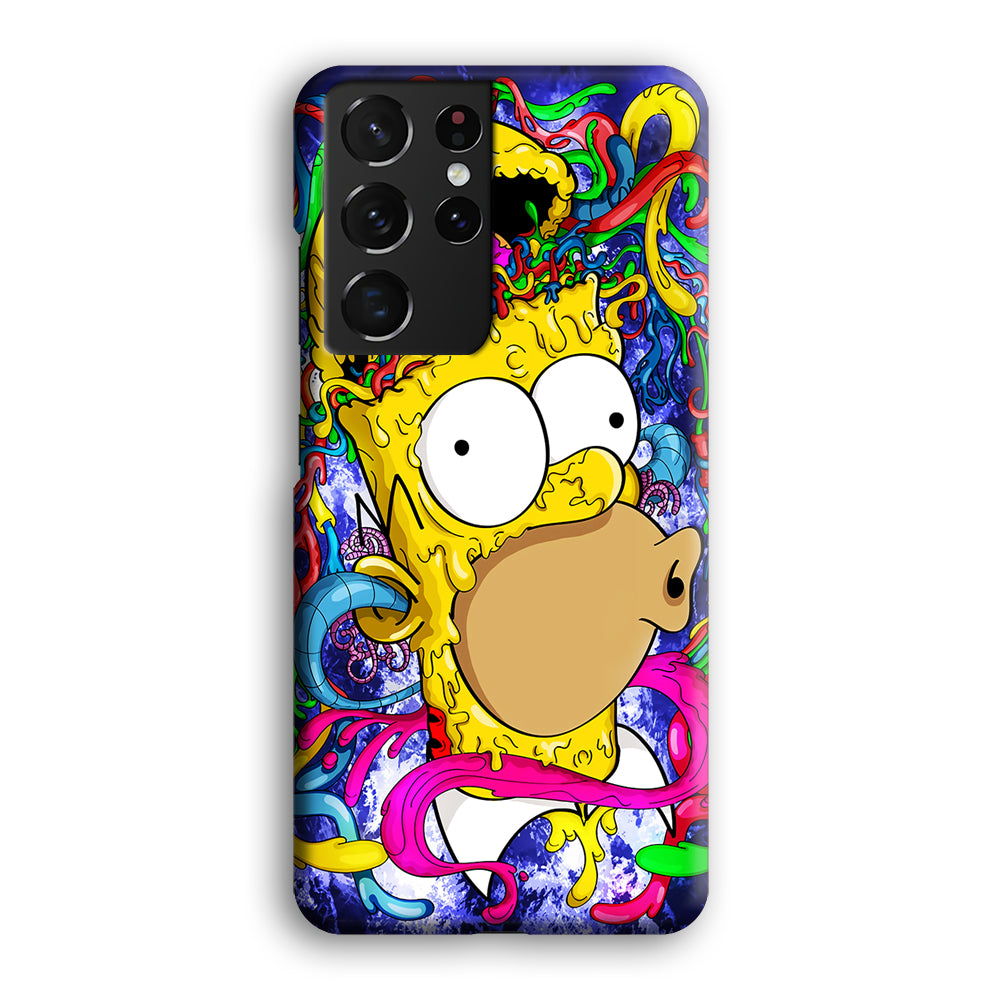 Simpson Homer Abstract Samsung Galaxy S21 Ultra Case-Phone Case-3D Case-Altracase