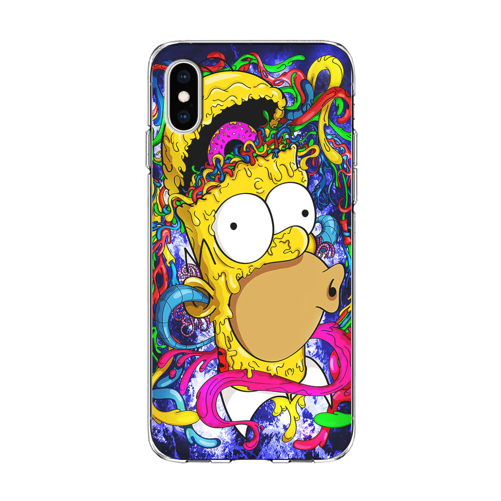 Simpson Homer Abstract iPhone Xs Case-Phone Case-Clear Soft Case-Altracase