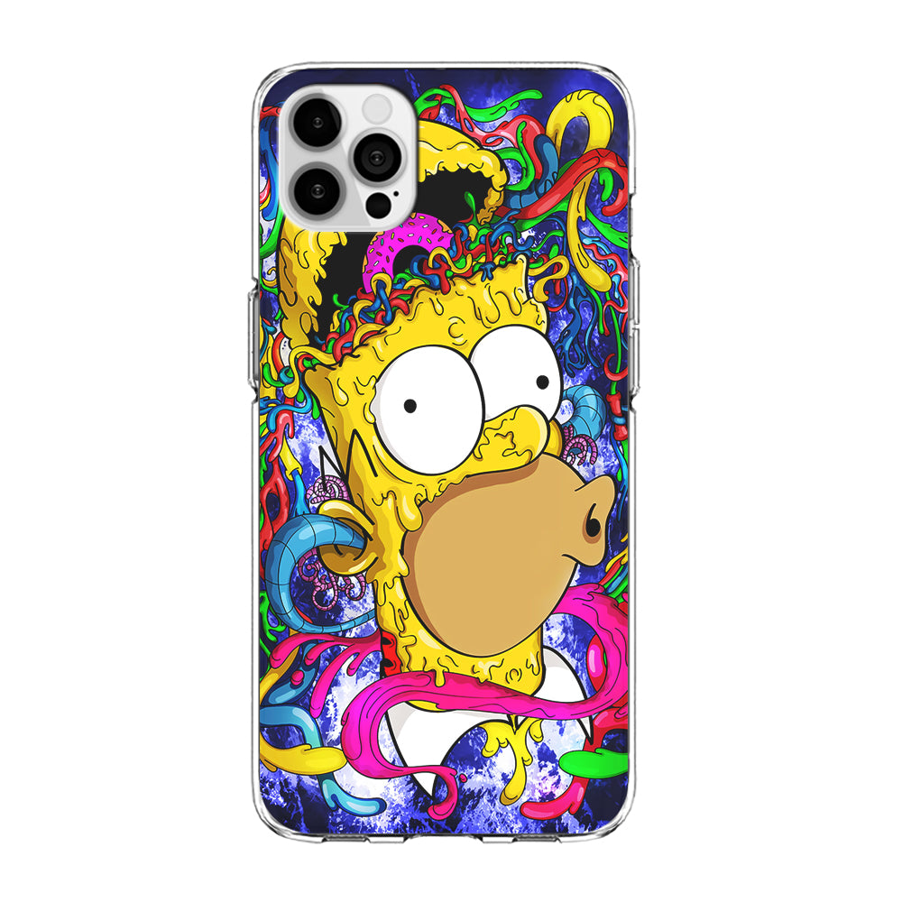 Simpson Homer Abstract iPhone 15 Pro Max Case-Phone Case-Clear Soft Case-Altracase