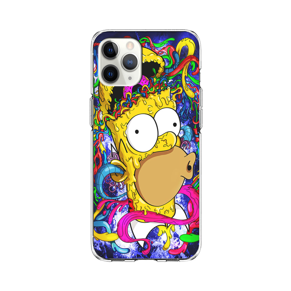 Simpson Homer Abstract iPhone 11 Pro Case-Phone Case-Clear Soft Case-Altracase