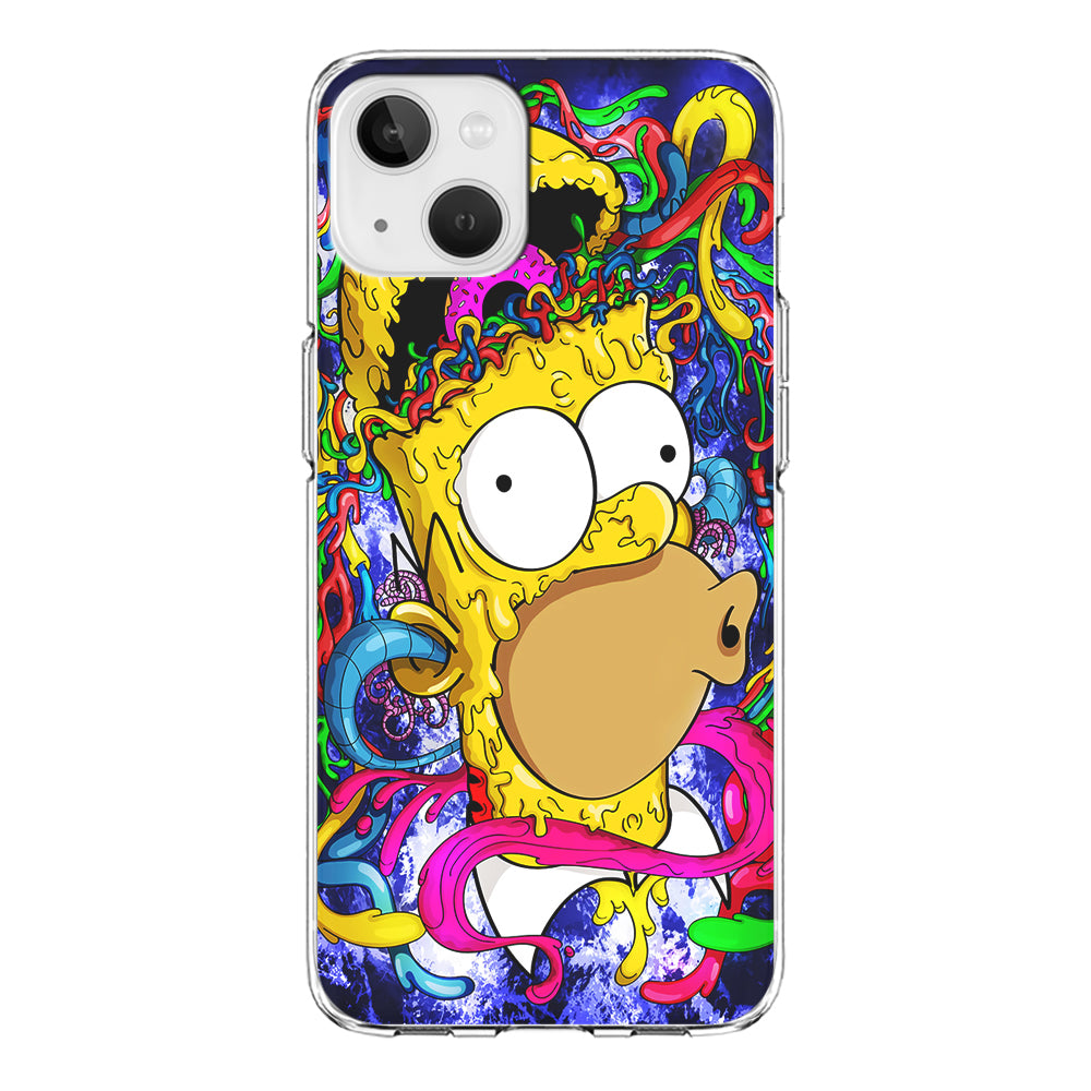Simpson Homer Abstract iPhone 15 Plus Case-Phone Case-Clear Soft Case-Altracase