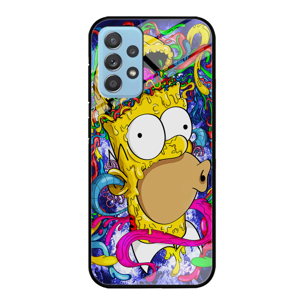 Simpson Homer Abstract Samsung Galaxy A52 Case-Phone Case-Tempered Glass Case-Altracase