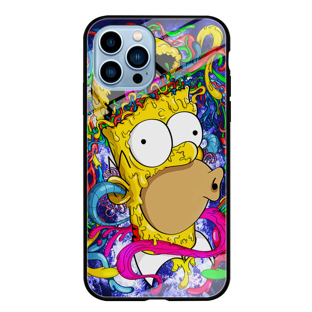Simpson Homer Abstract iPhone 15 Pro Max Case-Phone Case-Tempered Glass Case-Altracase
