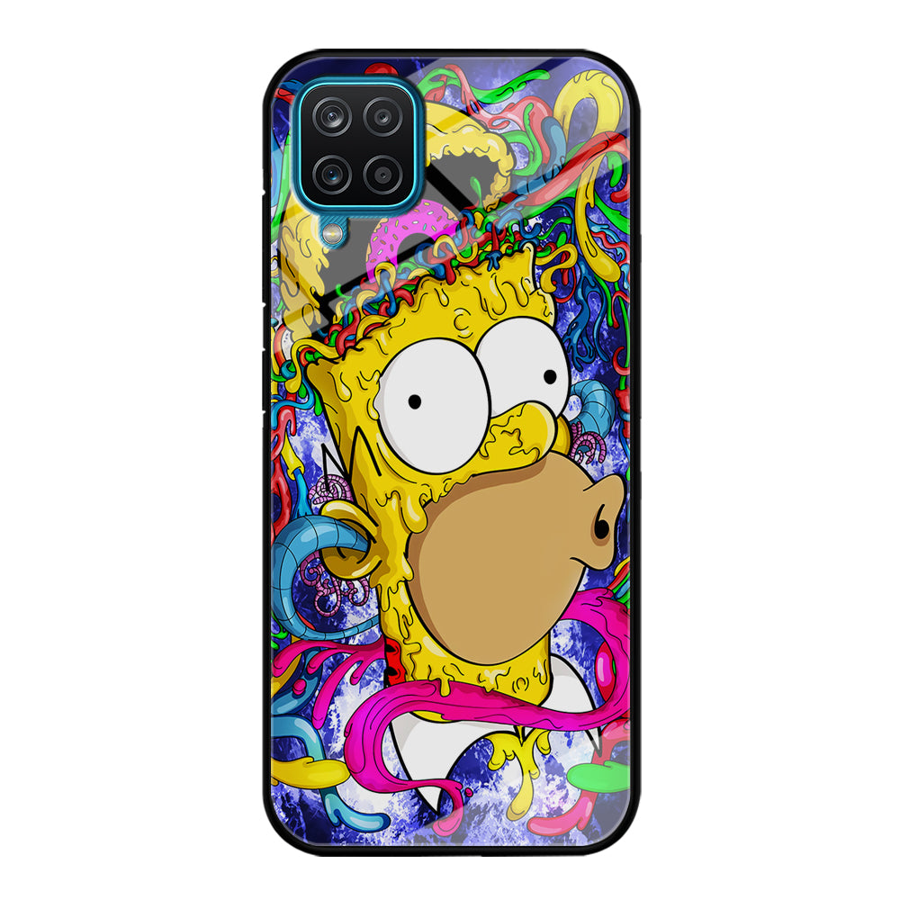 Simpson Homer Abstract Samsung Galaxy A12 Case-Phone Case-Tempered Glass Case-Altracase